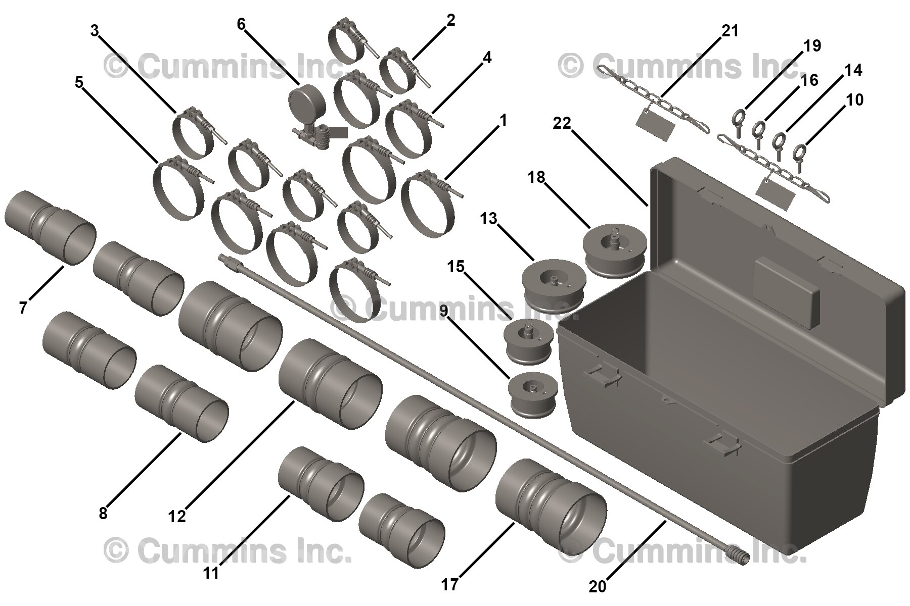 Cummins Air Cooler Leak Test Kit - 4919085 - Shop Cummins