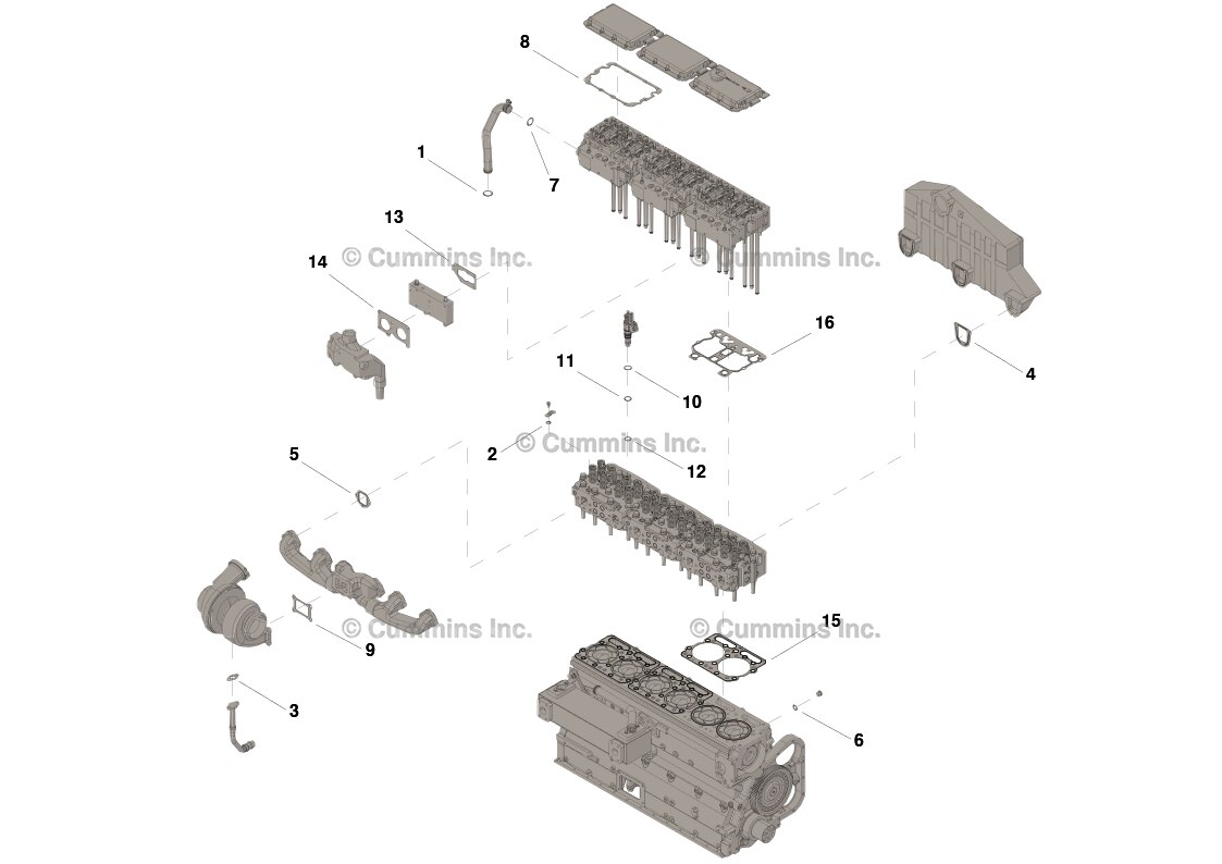 Cummins Upper Engine Gasket Set - 4089371 - Shop Cummins