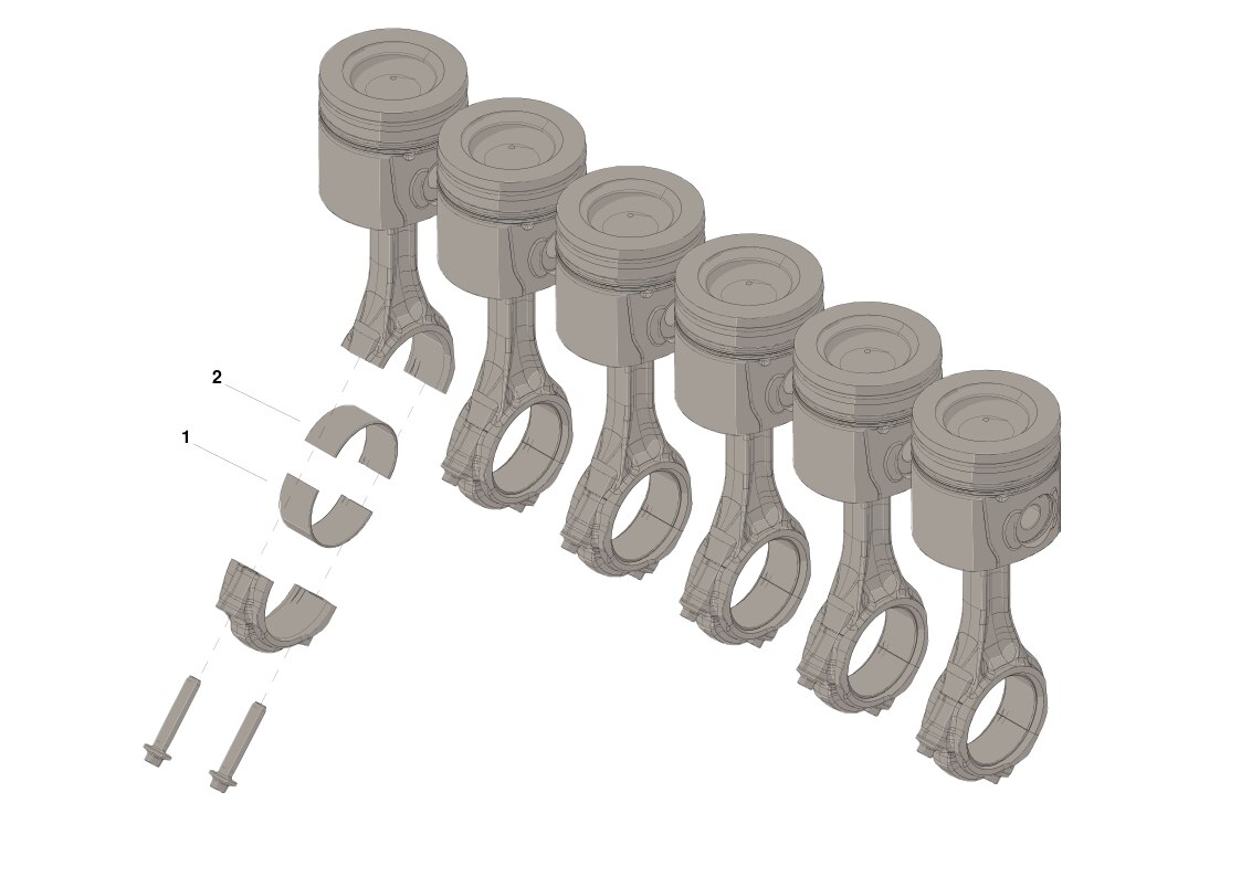 Cummins Connection Rod Bearing 0.25 Kit - 3967060 - Shop Cummins