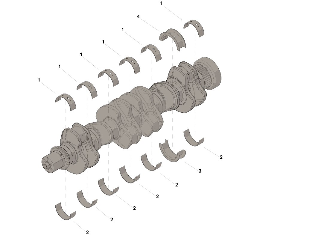 Cummins Main Bearing (.010) Set - 4955860 - Shop Cummins