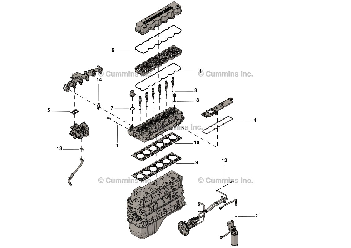 Cummins Upper Engine Gasket Kit - 4089819 - Shop Cummins