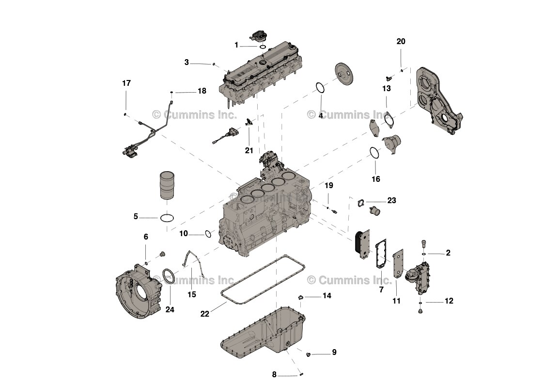 Cummins Lower Engine Gasket Kit - 4089979 - Shop Cummins