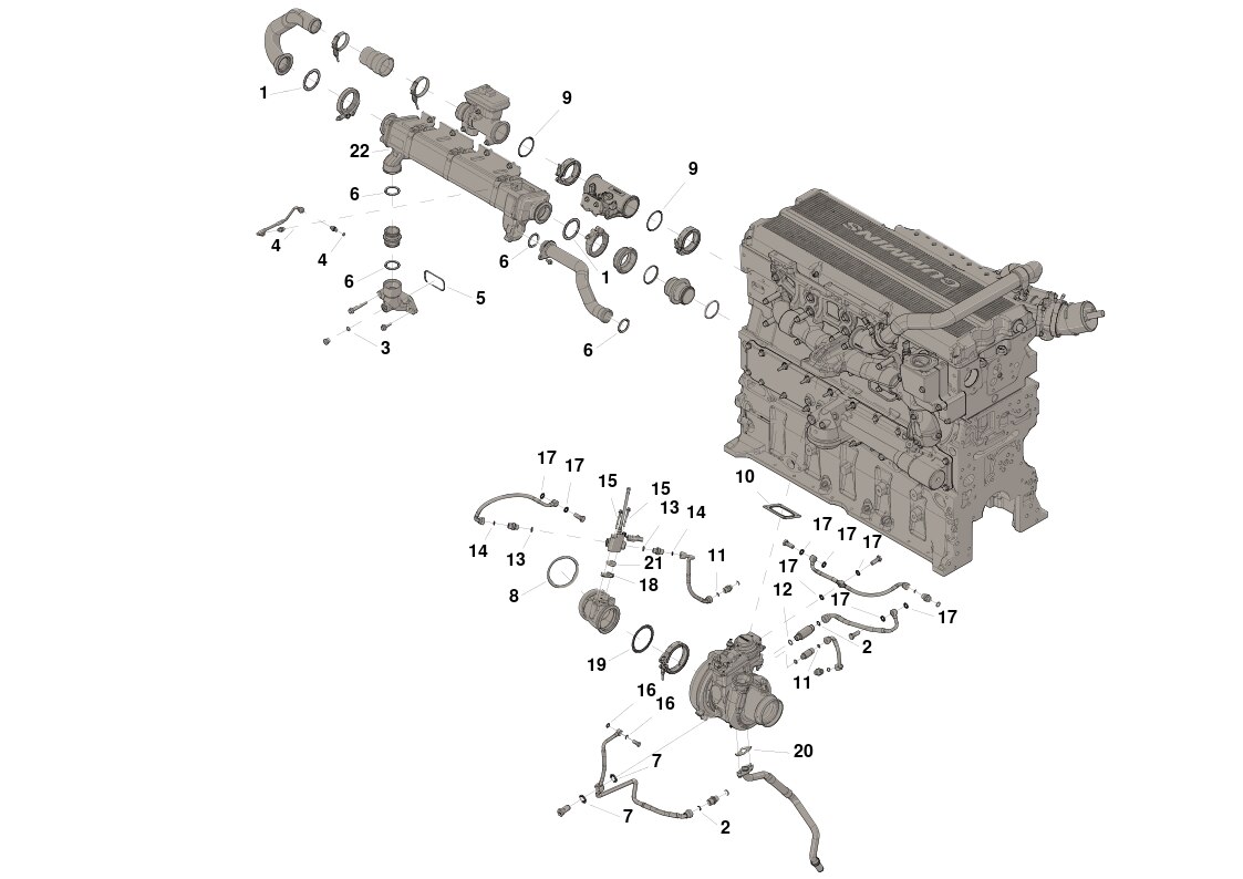 Cummins Engineering Cooler Kit - 4352360 - Shop Cummins