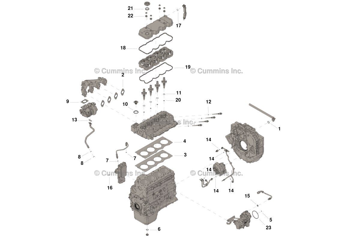 Cummins Upper Engine Gasket Kit - 4089780 - Shop Cummins