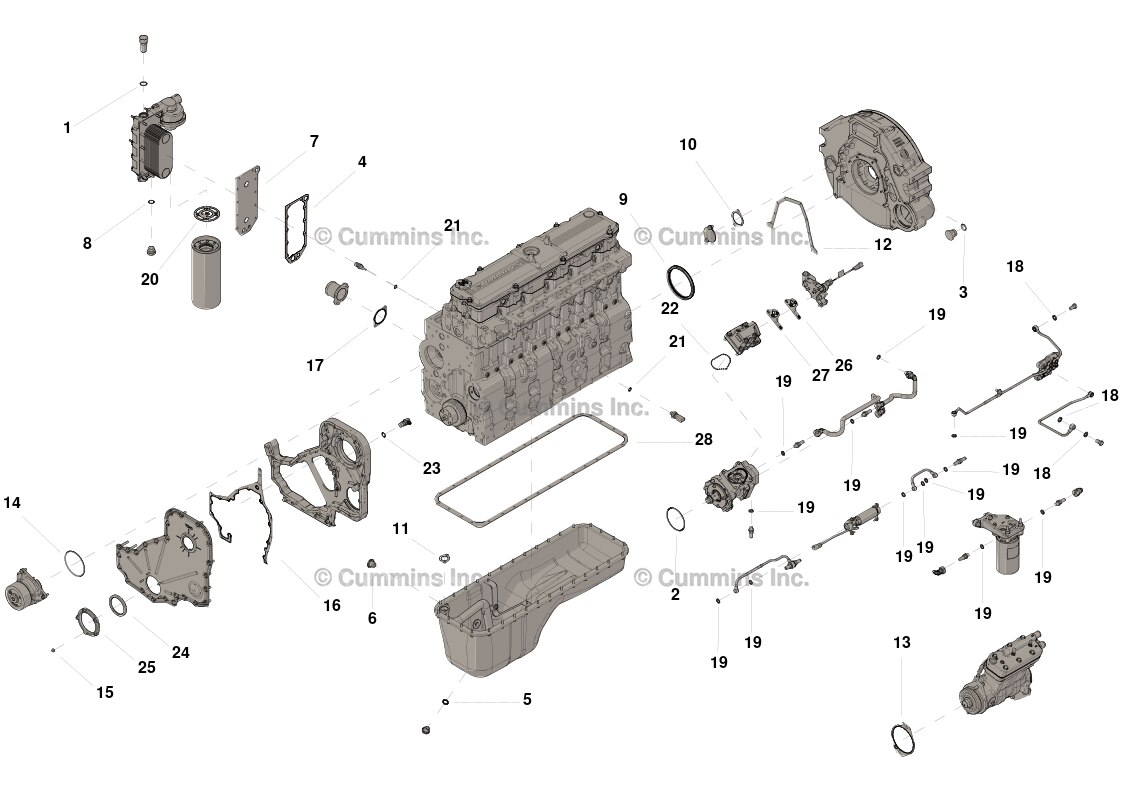 Cummins Lower Engine Gasket Kit - 4089759 - Shop Cummins